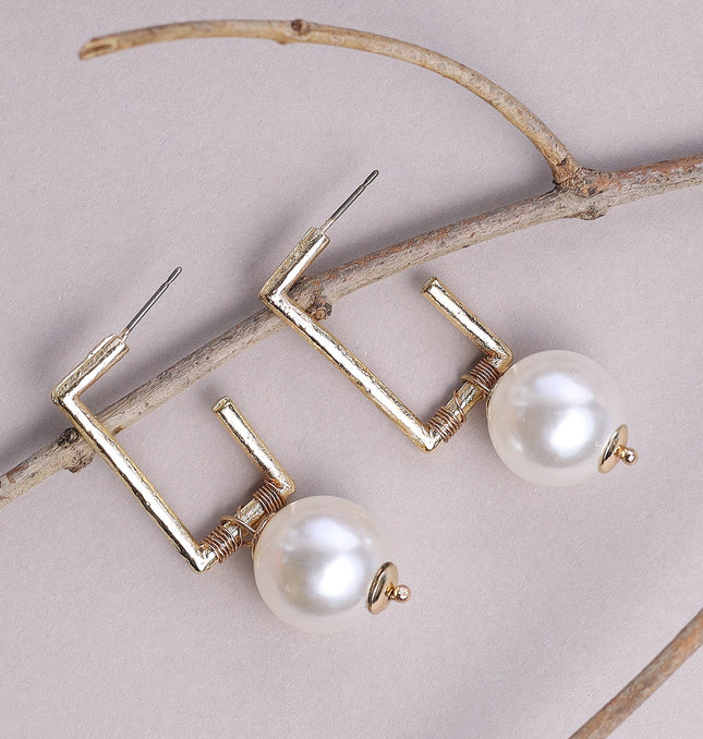 Bar Pearl Earring - HASHTACK