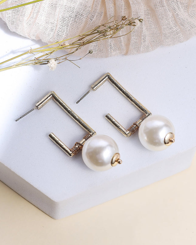 Bar Pearl Earring - HASHTACK