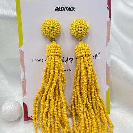 Beaded Flayer Beaded Earrings - HASHTACK