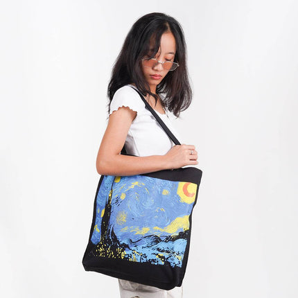 Van Gogh Canvas Tote Bag - HASHTACK