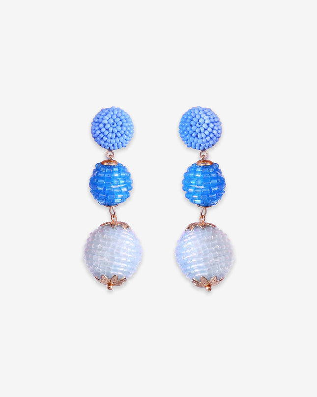 Blue 3 Top Beaded Dangler - HASHTACK