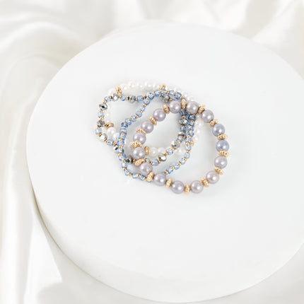 Blue Bubble Stackable Bracelet - HASHTACK