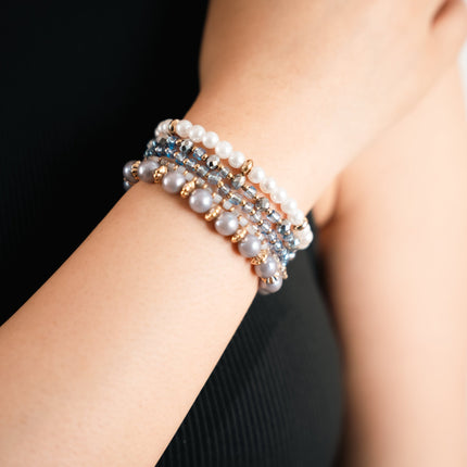 Blue Bubble Stackable Bracelet - HASHTACK