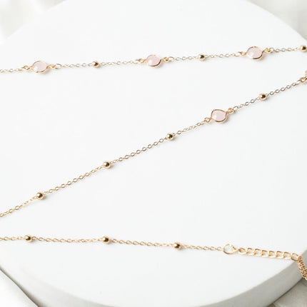 Blush Stone Gold Waist Chain - HASHTACK