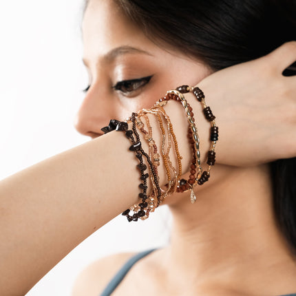 Boho Earth Multi-Strand Beaded Bracelet Set - HASHTACK