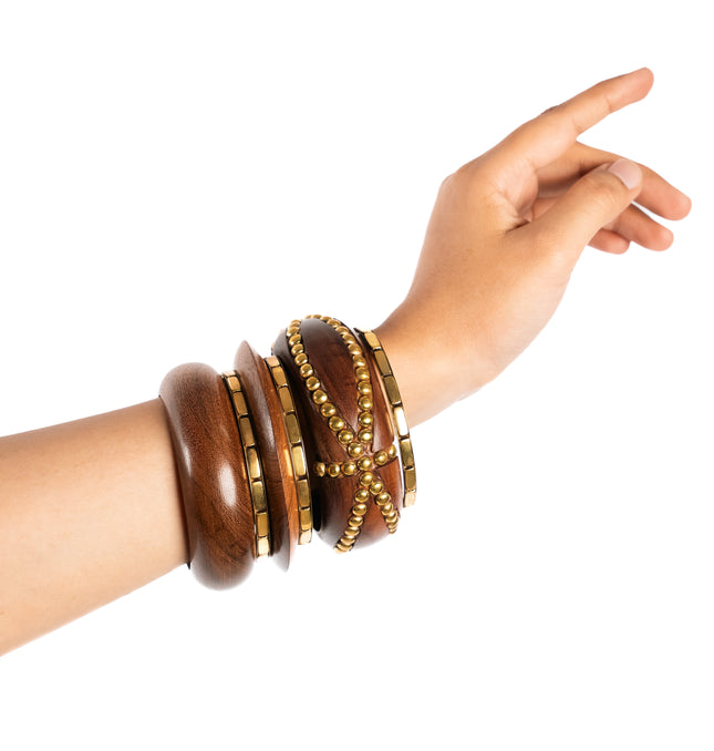 Wooden Aura Bangles