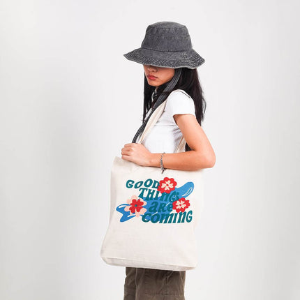 Good Things Are Coming Canvas Tote Bag - HASHTACK