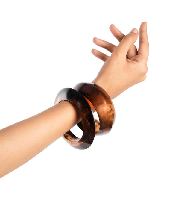 Mocha Glow Bangle Duo