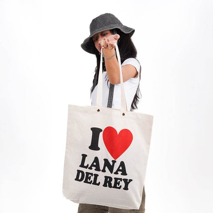 I Love Lana Del Rey Canvas Tote Bag - HASHTACK