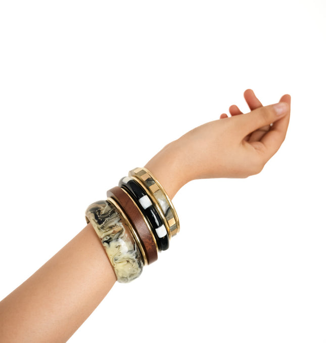 Marble Muse Resin Bangles