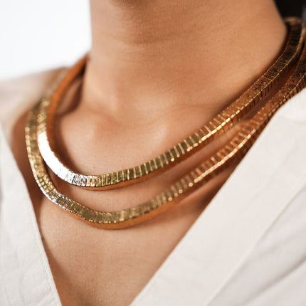 Golden Luxe Layered Necklace & Bracelet Set - HASHTACK