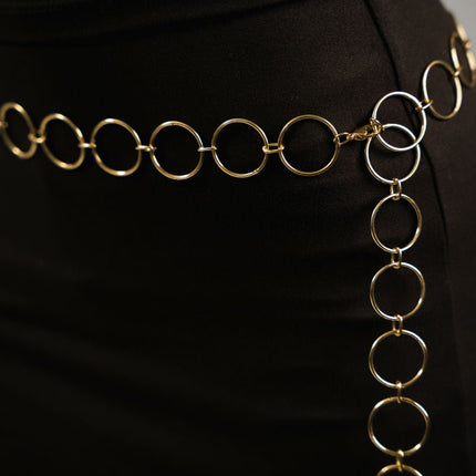 Golden Ring Link Waist Chain - HASHTACK