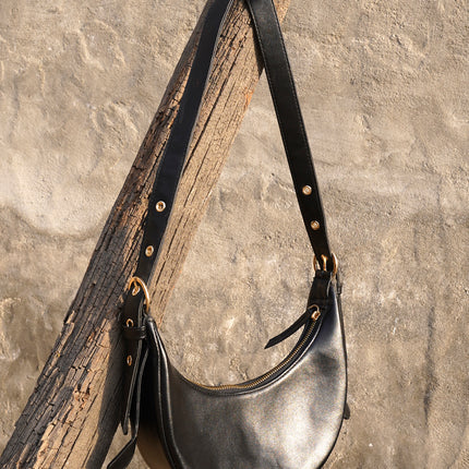 halfmoonclassicshoulderbagblack_2 - HASHTACK hashtack.in
