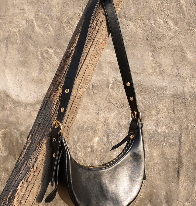 halfmoonclassicshoulderbagblack_2 - HASHTACK hashtack.in