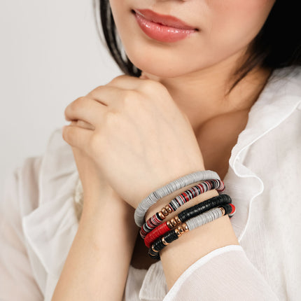 Urban Contrast Stackable Bracelet Set