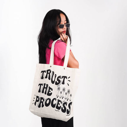 Trust The Process Canvas Tote Bag - HASHTACK