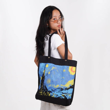 Van Gogh Canvas Tote Bag - HASHTACK