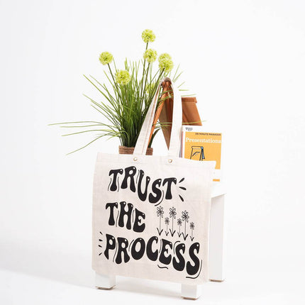 Trust The Process Canvas Tote Bag - HASHTACK