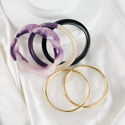 Lilac Whisper Bangles - HASHTACK