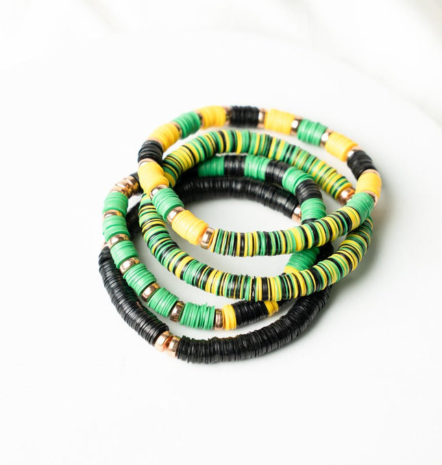 Lime Pop Stackable Bracelet Set - HASHTACK