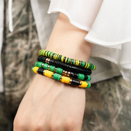 Lime Pop Stackable Bracelet Set - HASHTACK