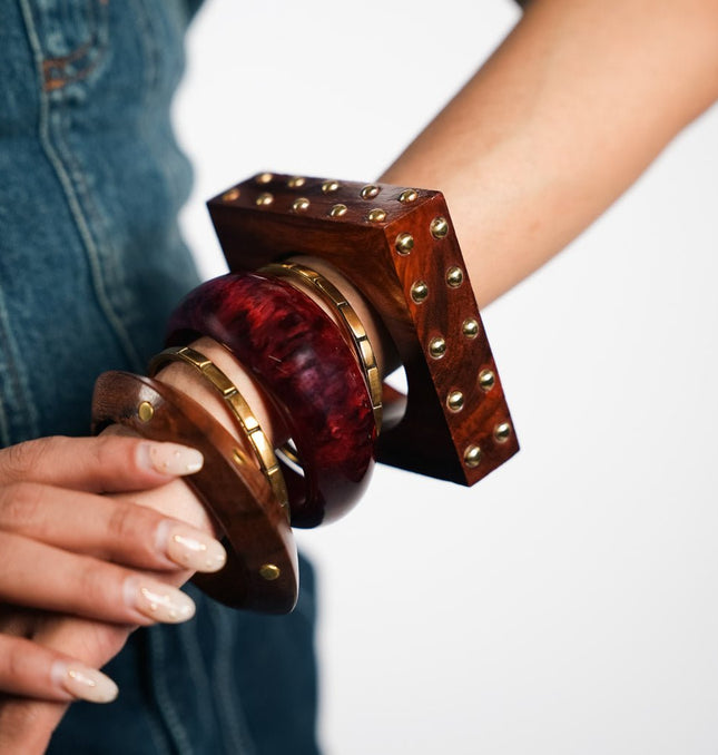 Mahogany Muse Bangle Stack - HASHTACK
