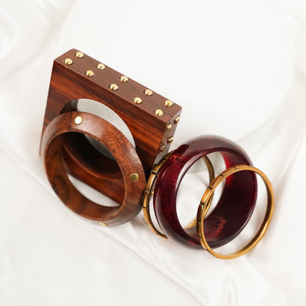 Mahogany Muse Bangle Stack - HASHTACK