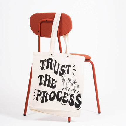 Trust The Process Canvas Tote Bag - HASHTACK