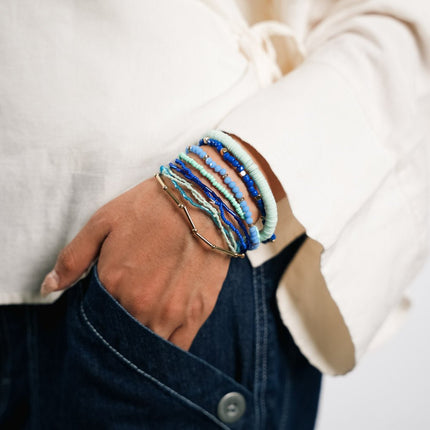Ocean Breeze Stackable Bracelet Set - HASHTACK