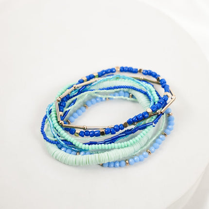 Ocean Breeze Stackable Bracelet Set - HASHTACK
