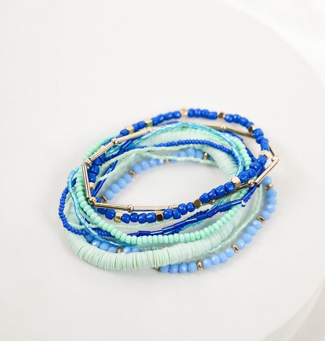 Ocean Breeze Stackable Bracelet Set - HASHTACK