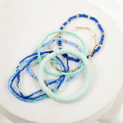 Ocean Breeze Stackable Bracelet Set - HASHTACK