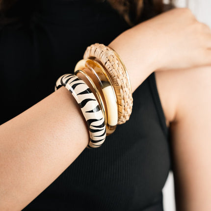 Safari Chic Resin Bangles - HASHTACK