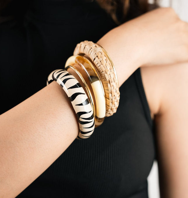 Safari Chic Resin Bangles - HASHTACK