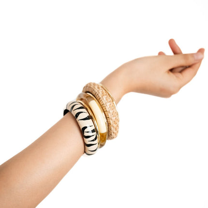 Safari Chic Resin Bangles - HASHTACK