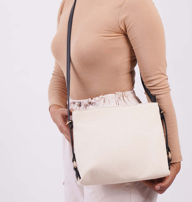 Classic Canvas Shoulder Bag Black