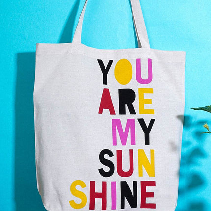 You Are My Sun Shine Canvas Tote Bag - HASHTACK