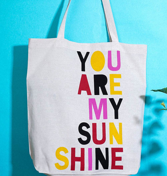 You Are My Sun Shine Canvas Tote Bag - HASHTACK