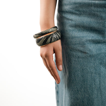 Snake Charm Resin Bangles - HASHTACK