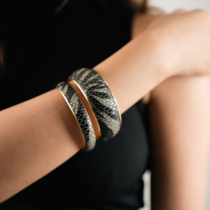 Snake Charm Resin Bangles - HASHTACK