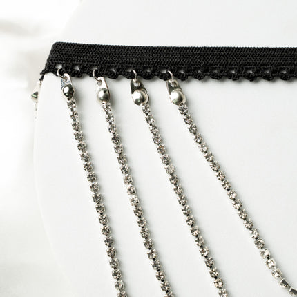 Crystal Stone Layered Thigh Chain