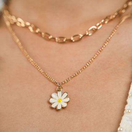 sunny-daisy-layered-necklace_jpg - HASHTACK hashtack.in