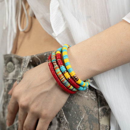 Sunset Pop Stackable Bracelet Set - HASHTACK