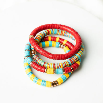 Sunset Pop Stackable Bracelet Set - HASHTACK