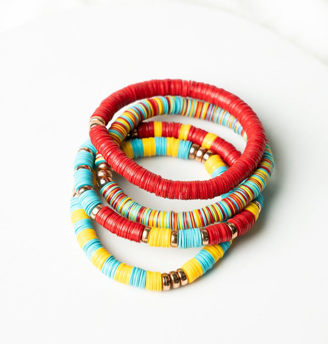 Sunset Pop Stackable Bracelet Set - HASHTACK