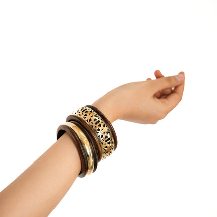 Terra Wooden Bangles - HASHTACK