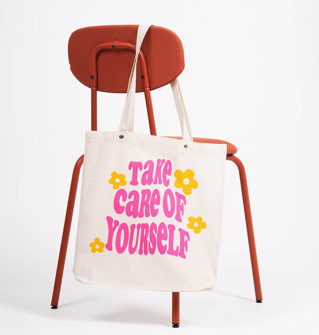 Take Care Of Yourself Canvas Tote Bag - HASHTACK