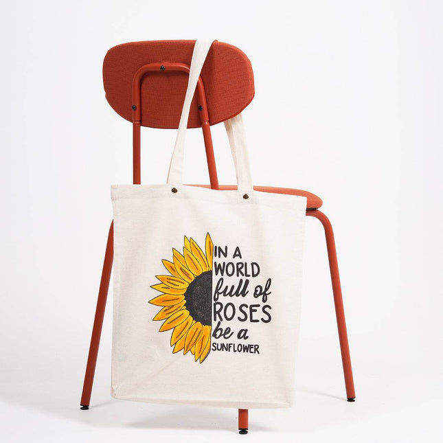 In A World Full of Roses Canvas Tote Bag - HASHTACK