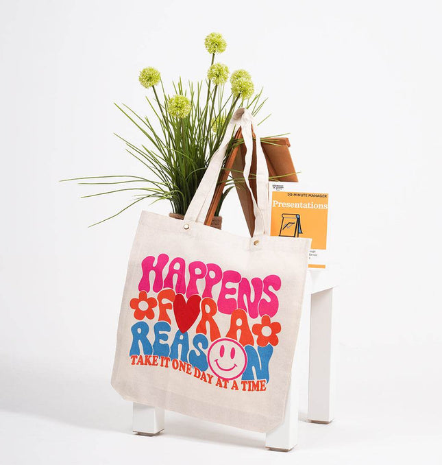 Everything Happens For A Reason Tote Bag - HASHTACK