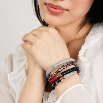 Urban Contrast Stackable Bracelet Set - HASHTACK